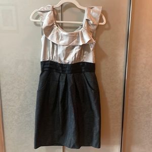 Fitted and fun black and silver Max&Cleo Dress